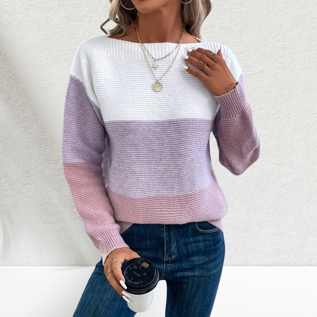 Hanna™ – Pull à manches longues en tissu premium