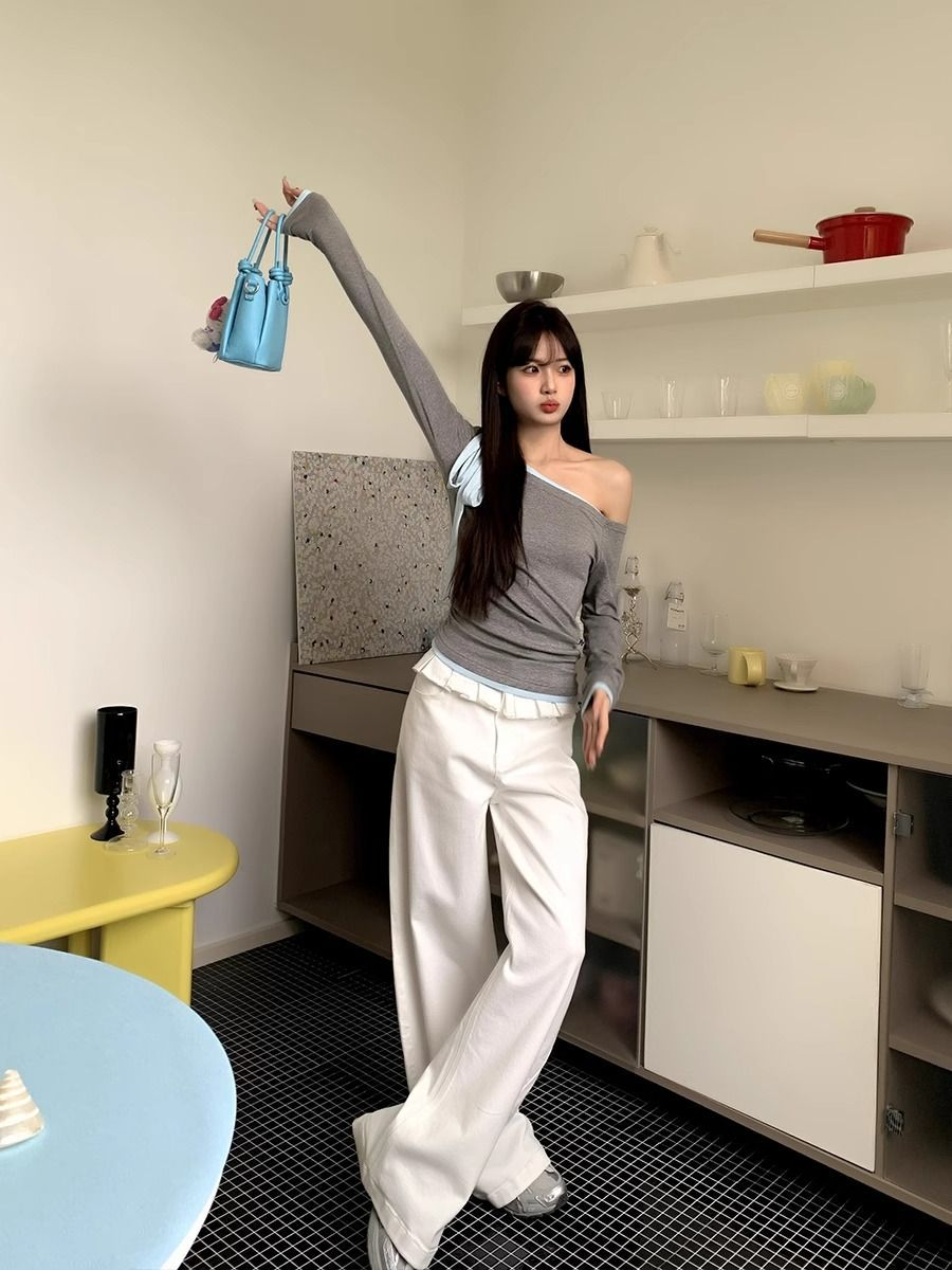 PAISLEY™ – Jeans Évasés Élégants avec Dentelle