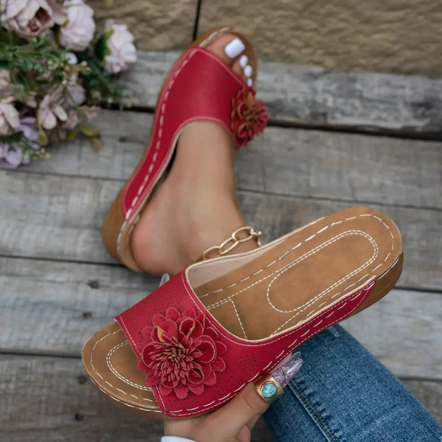 FLORA | Sandales orthopédiques avec motif floral