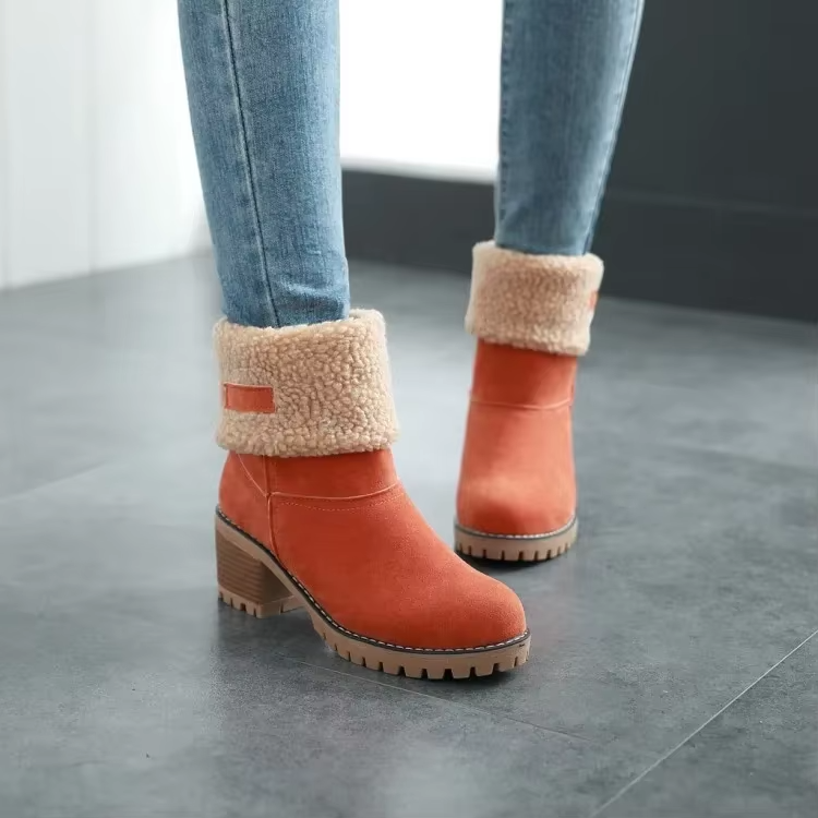 Luisa™ – Bottes de neige en cuir élégantes et chaudes