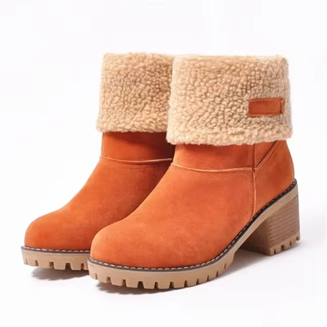 Luisa™ – Bottes de neige en cuir élégantes et chaudes