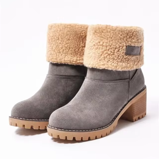 Luisa™ – Bottes de neige en cuir élégantes et chaudes