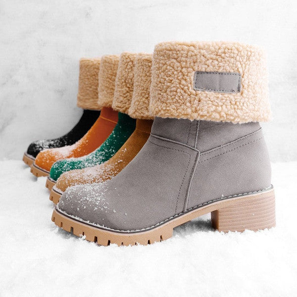 Luisa™ – Bottes de neige en cuir élégantes et chaudes