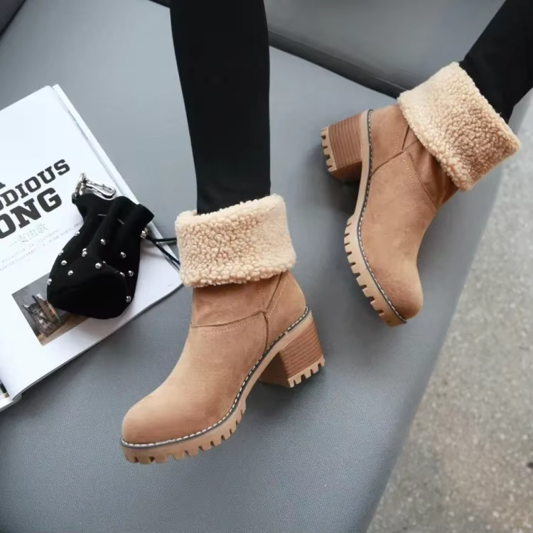 Luisa™ – Bottes de neige en cuir élégantes et chaudes