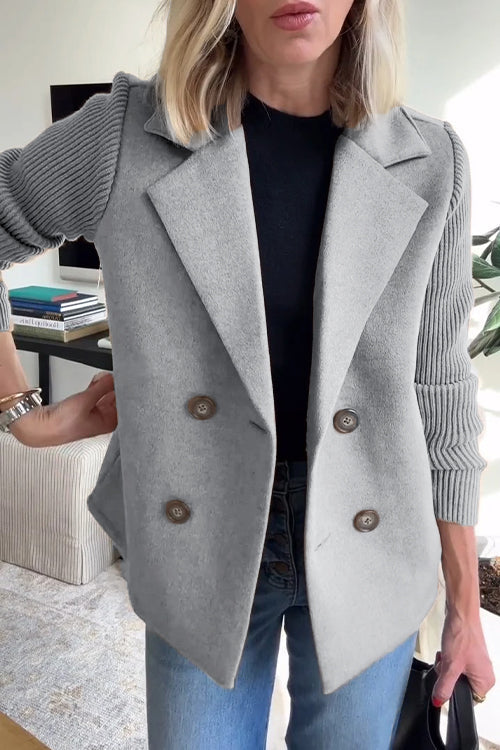 SORELLE™ - Blazer Élégant à Manches Tricotées