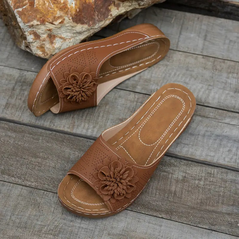 FLORA | Sandales orthopédiques avec motif floral