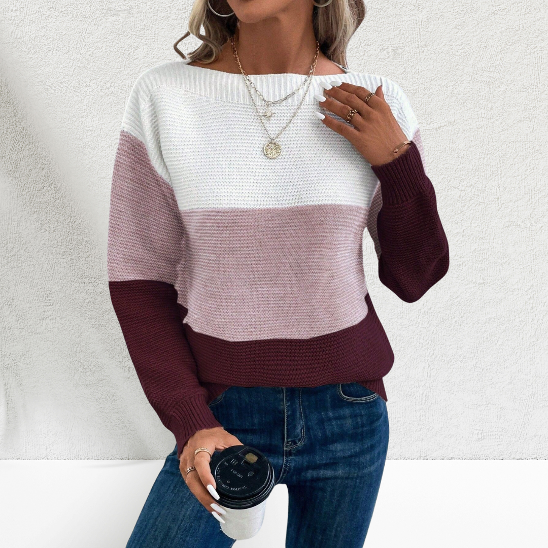 Hanna™ – Pull à manches longues en tissu premium