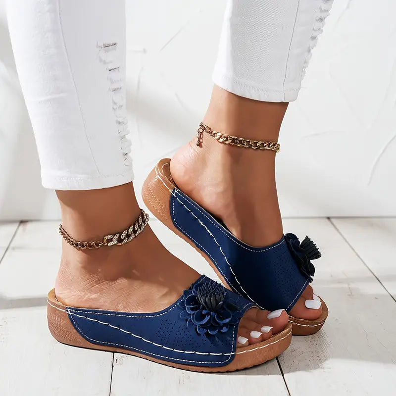 FLORA | Sandales orthopédiques avec motif floral