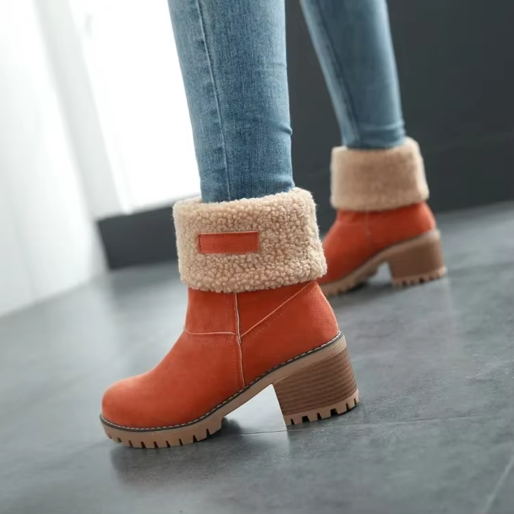 Luisa™ – Bottes de neige en cuir élégantes et chaudes