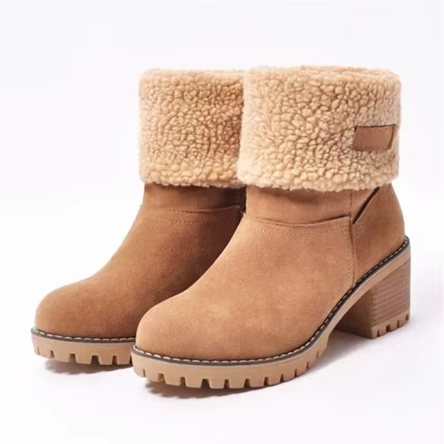 Luisa™ – Bottes de neige en cuir élégantes et chaudes