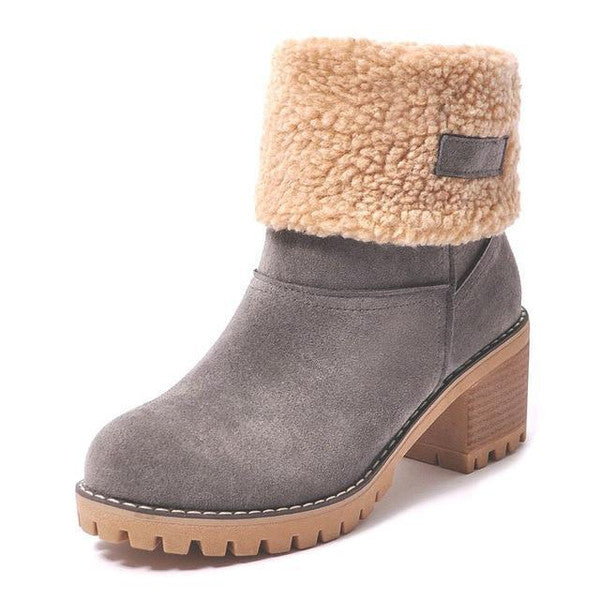 Luisa™ – Bottes de neige en cuir élégantes et chaudes